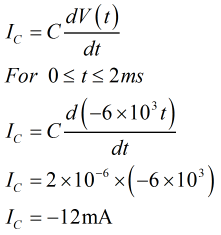 Answered: The voltage across a 2µF capacitor is… | bartleby