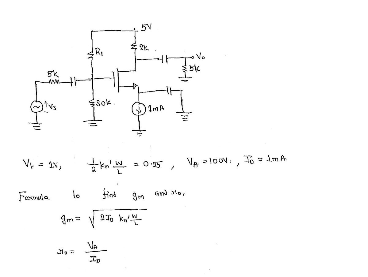 Electrical Engineering homework question answer, step 1, image 1