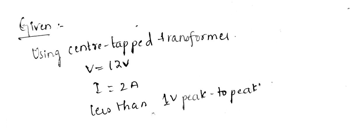 Electrical Engineering homework question answer, step 1, image 1