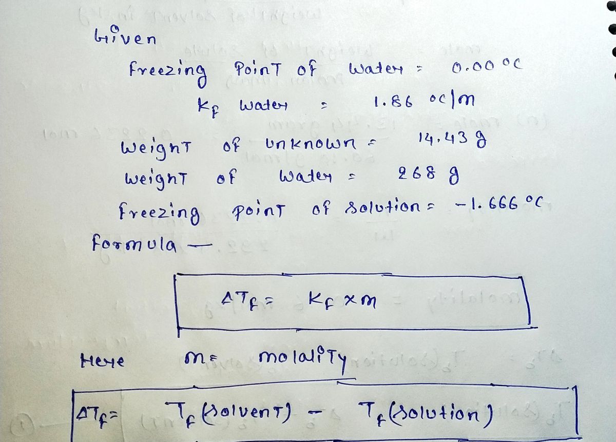 Chemistry homework question answer, step 1, image 1