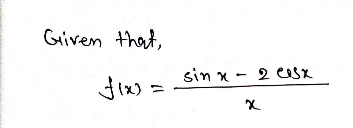 Calculus homework question answer, step 1, image 1