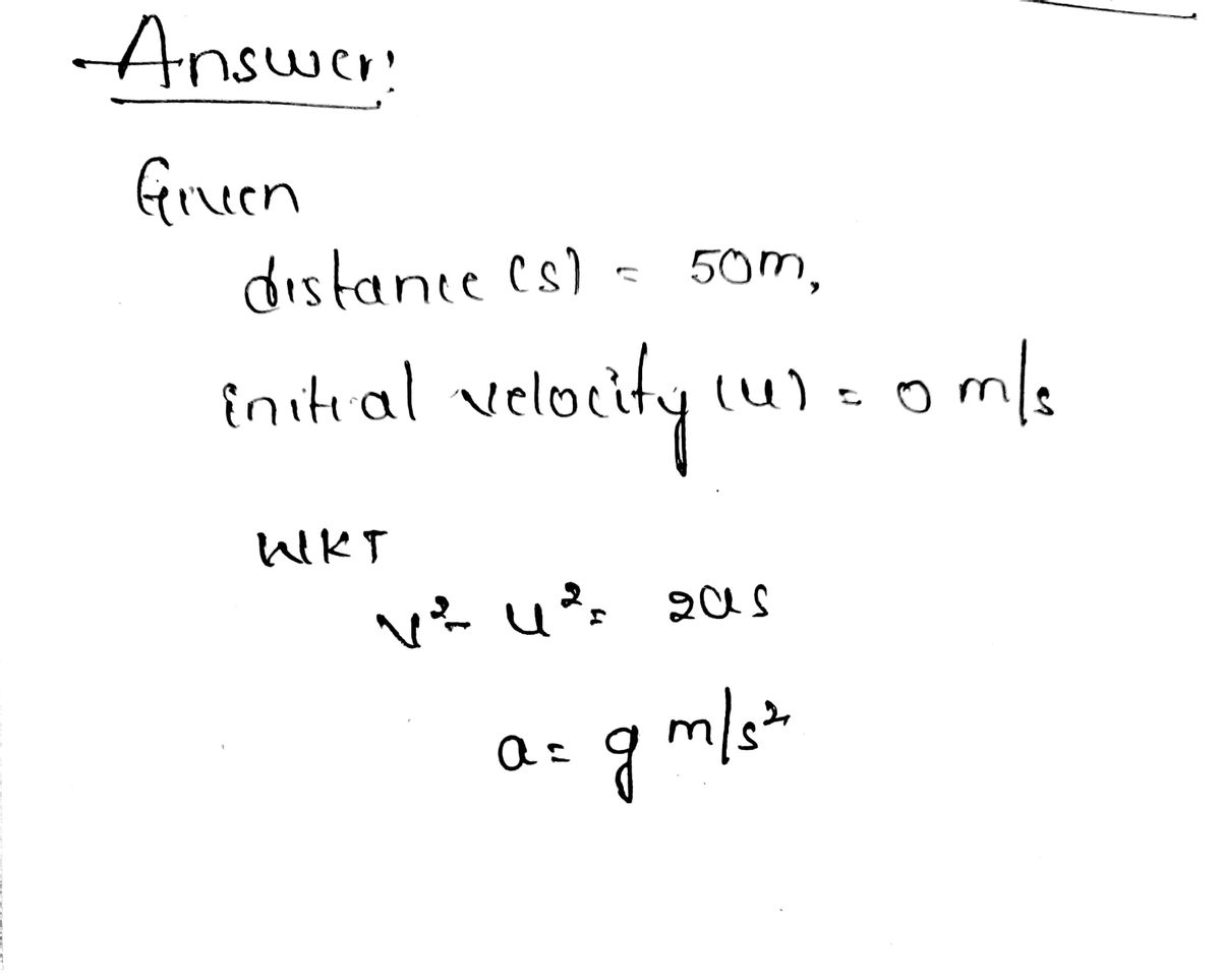 Physics homework question answer, step 1, image 1