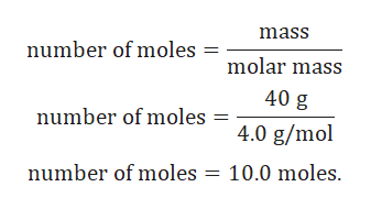 Answered: Calculate the number of moles and 40.0… | bartleby