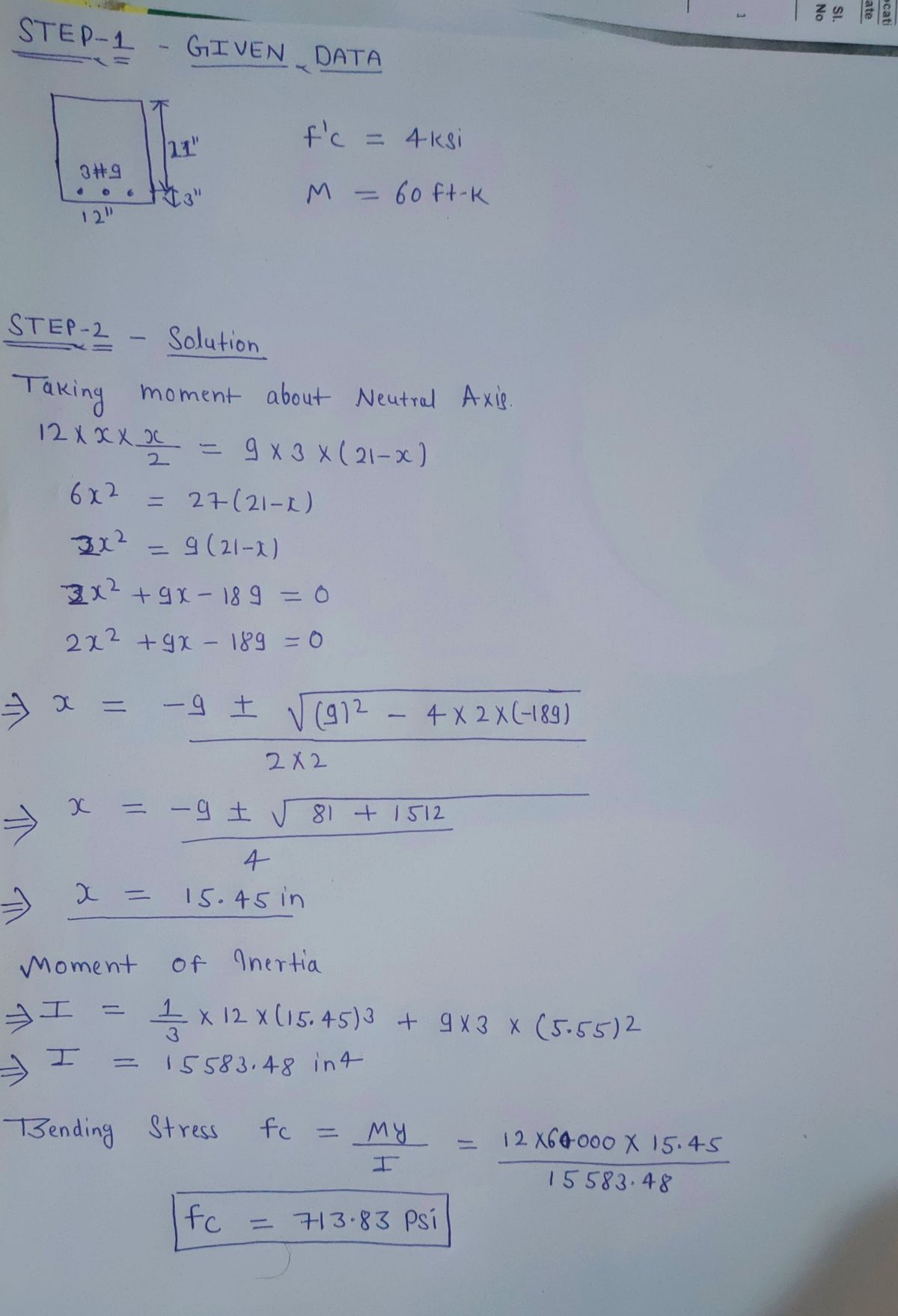 Civil Engineering homework question answer, step 1, image 1