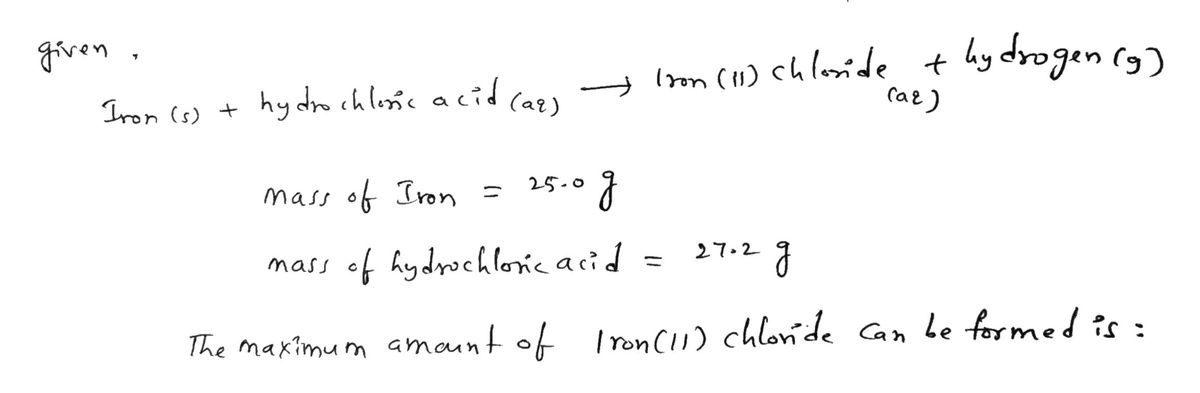 Chemistry homework question answer, step 1, image 1