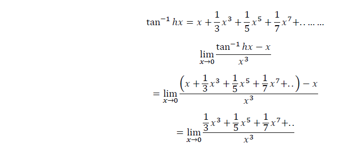 Answered: Use tanh x-x series to find Limit ッヤ | bartleby