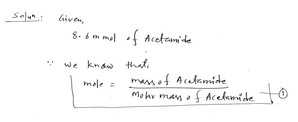 Chemistry homework question answer, step 1, image 1