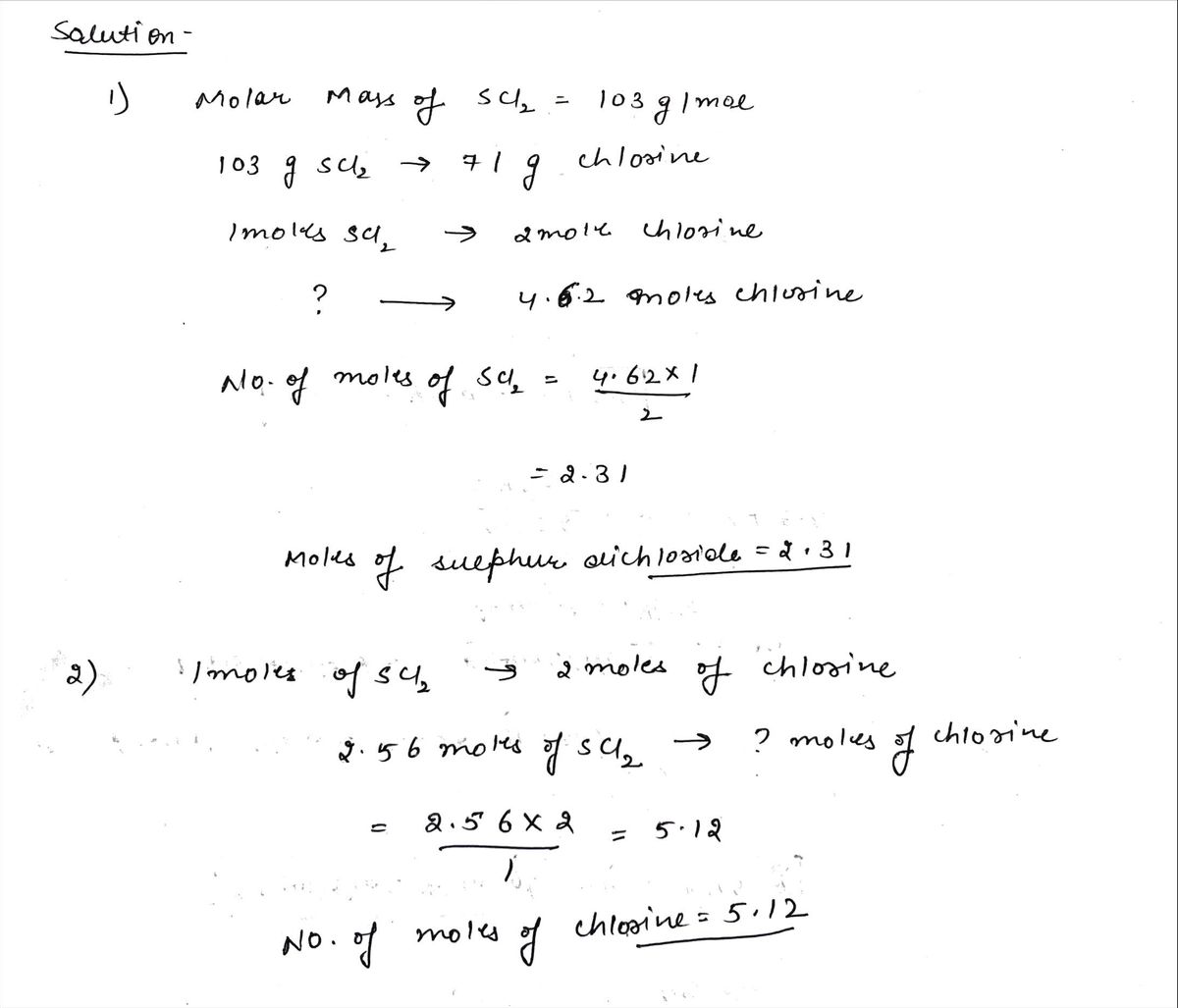 Chemistry homework question answer, step 1, image 1