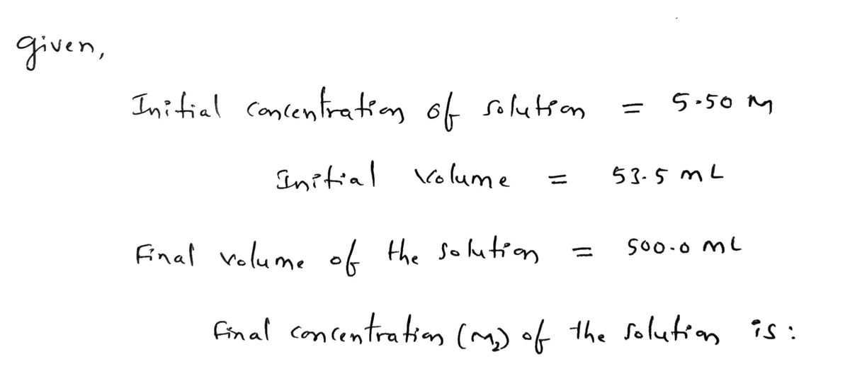 Chemistry homework question answer, step 1, image 1