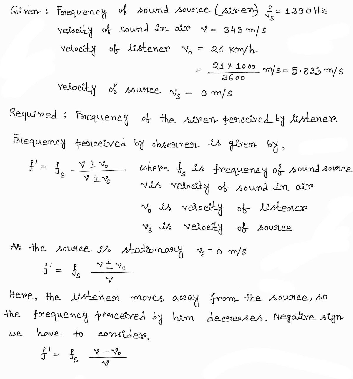 Physics homework question answer, step 1, image 1