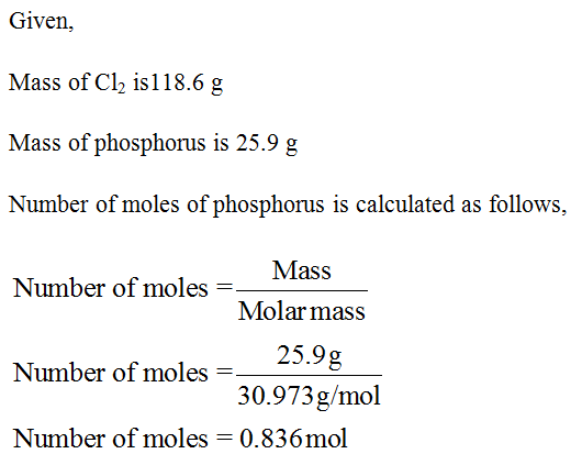 Answered A Mixture Of 118 6 G Of Cl2 And 25 9 G Bartleby