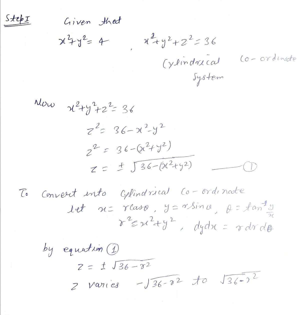 Advanced Math homework question answer, step 1, image 1