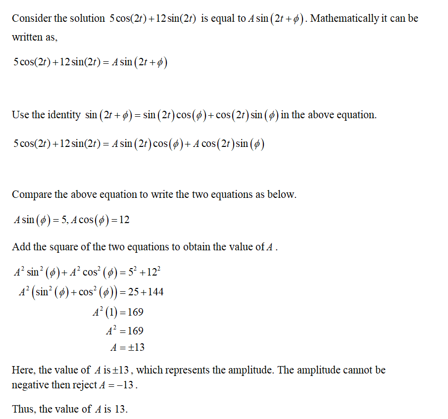 Answered: Suppose A Solution To A Differential… | Bartleby