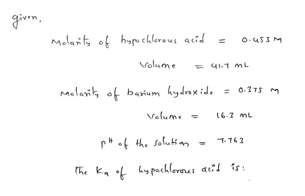 Chemistry homework question answer, step 1, image 1