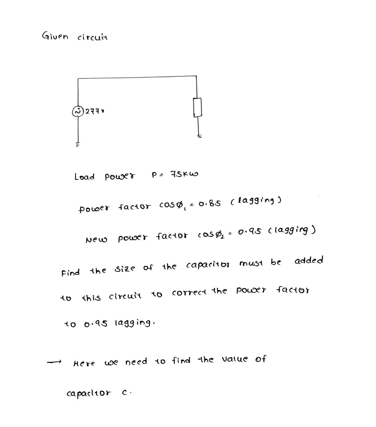 Electrical Engineering homework question answer, step 1, image 1