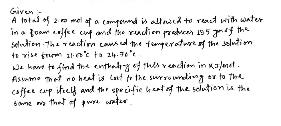 Chemistry homework question answer, step 1, image 1