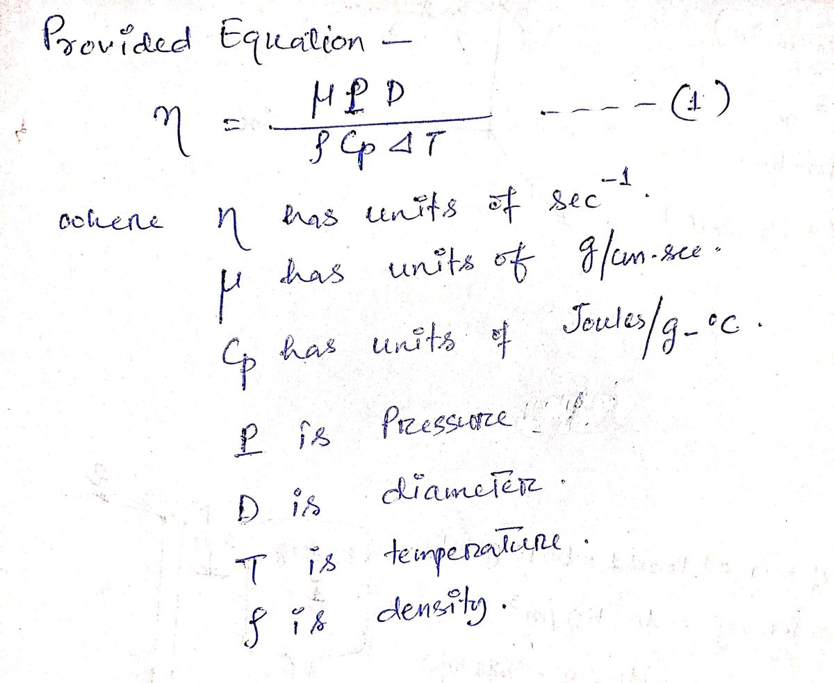 Chemical Engineering homework question answer, step 1, image 1