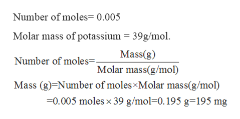 Answered: Potassium ion concentration in the… | bartleby