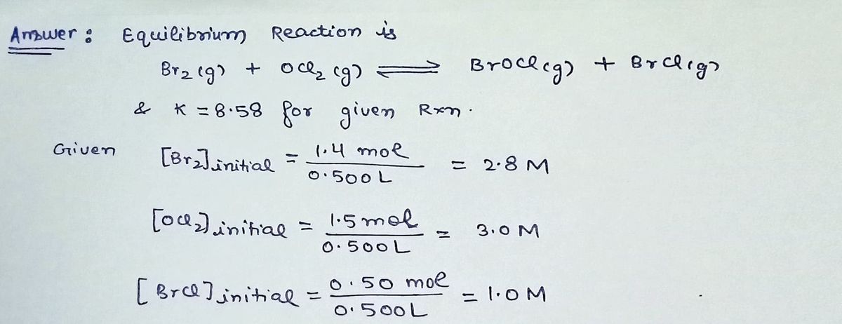 Chemistry homework question answer, step 1, image 1