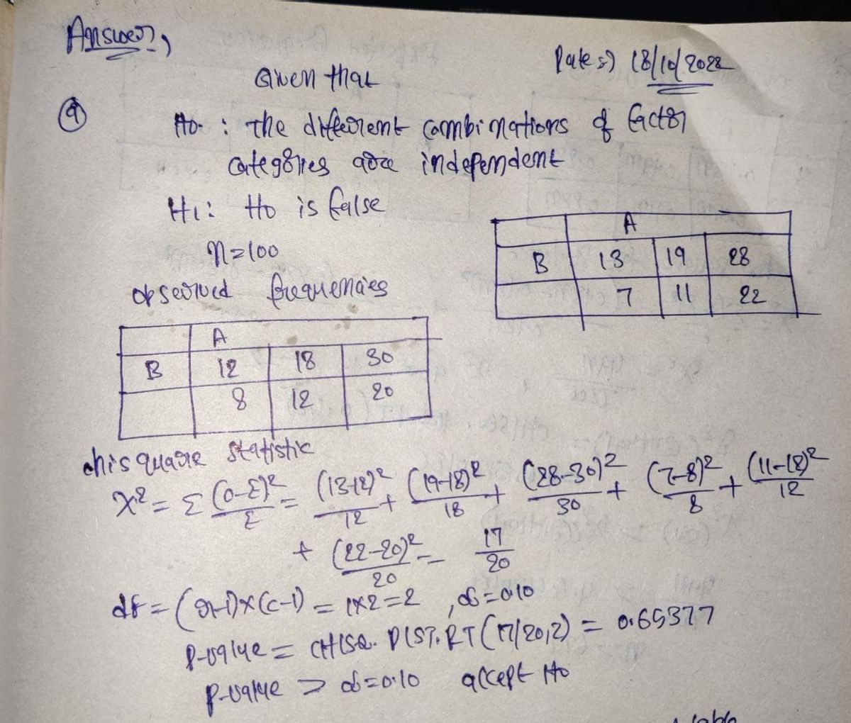 Statistics homework question answer, step 1, image 1