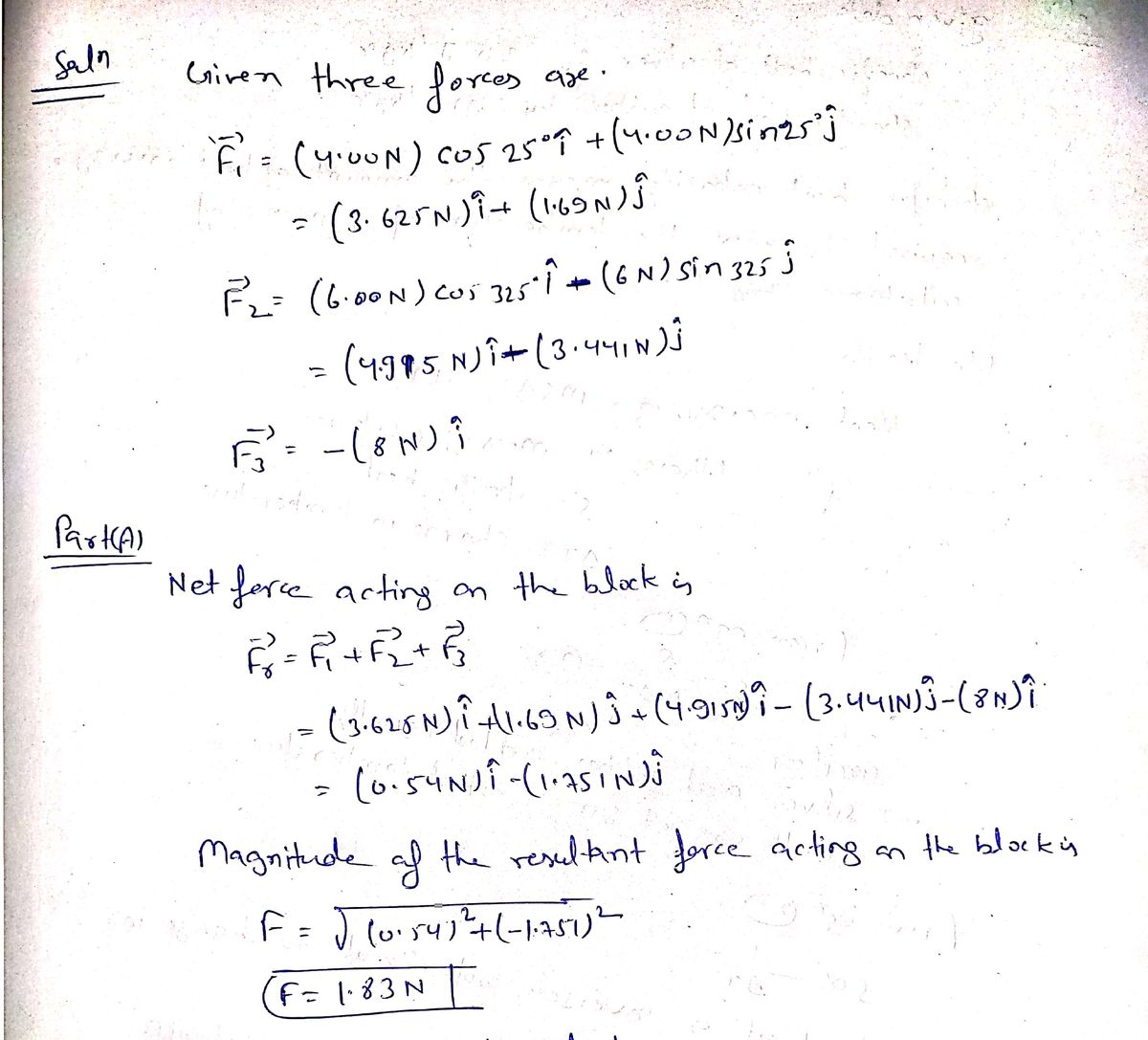 Physics homework question answer, step 1, image 1