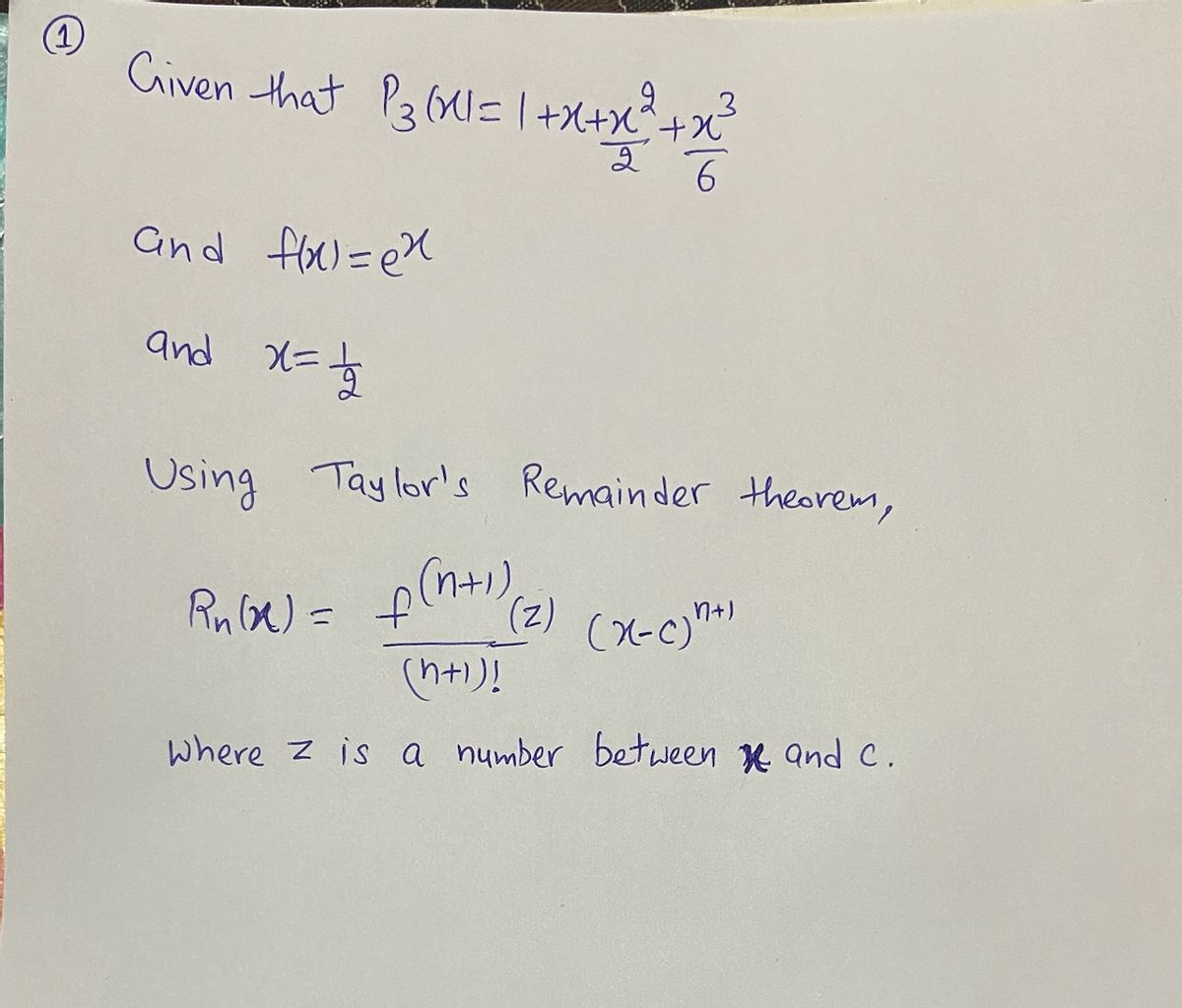 Advanced Math homework question answer, step 1, image 1