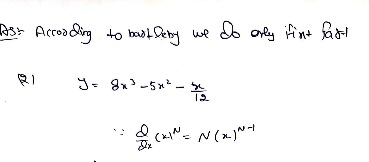 Calculus homework question answer, step 1, image 1