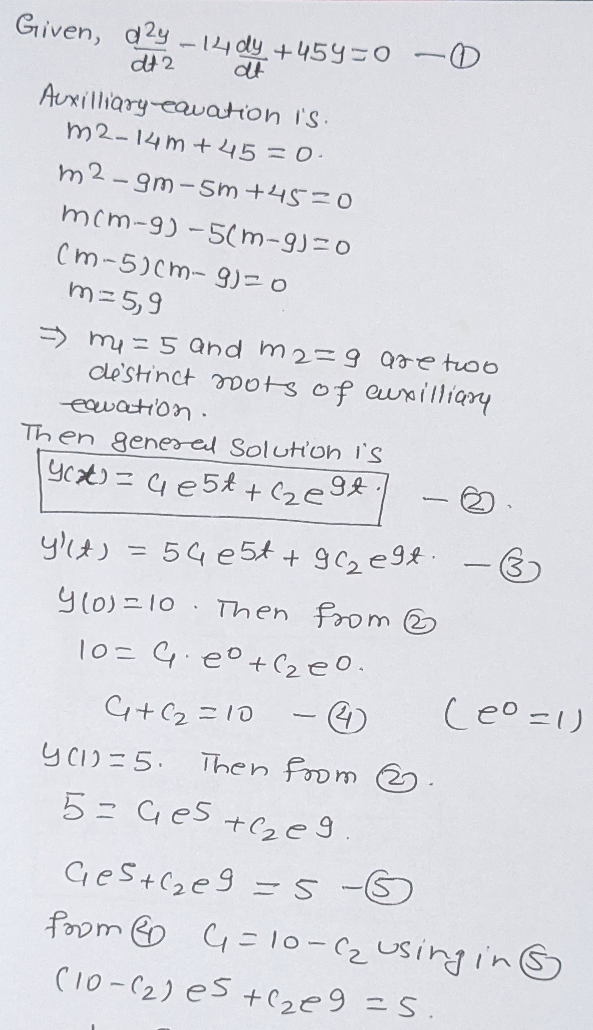 Advanced Math homework question answer, step 1, image 1