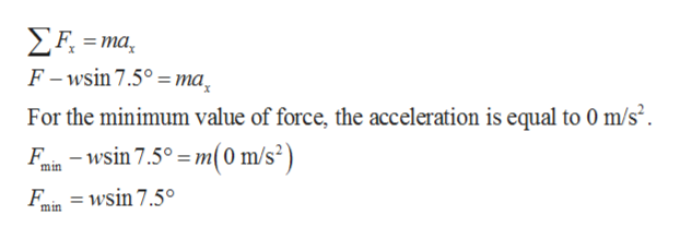 Answered: What is the minimum work needed to push… | bartleby