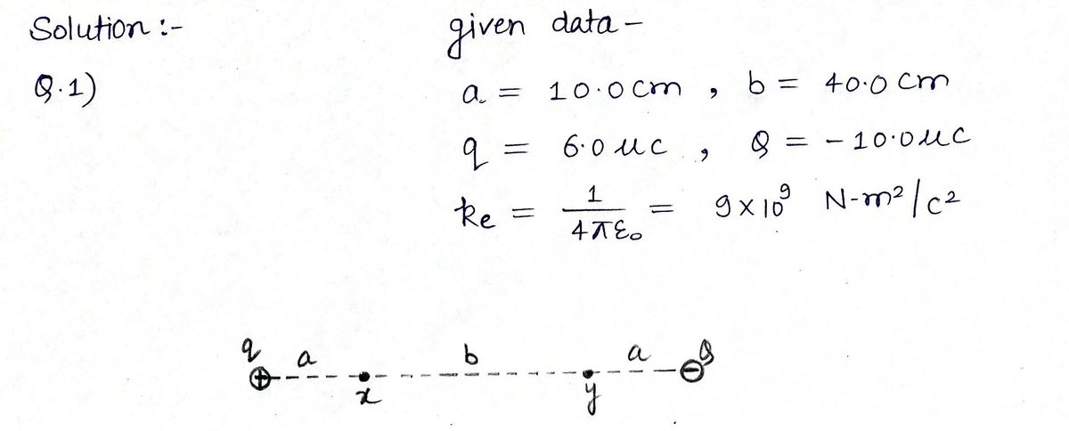 Physics homework question answer, step 1, image 1