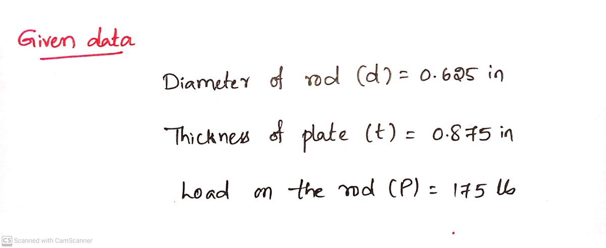 Civil Engineering homework question answer, step 1, image 1