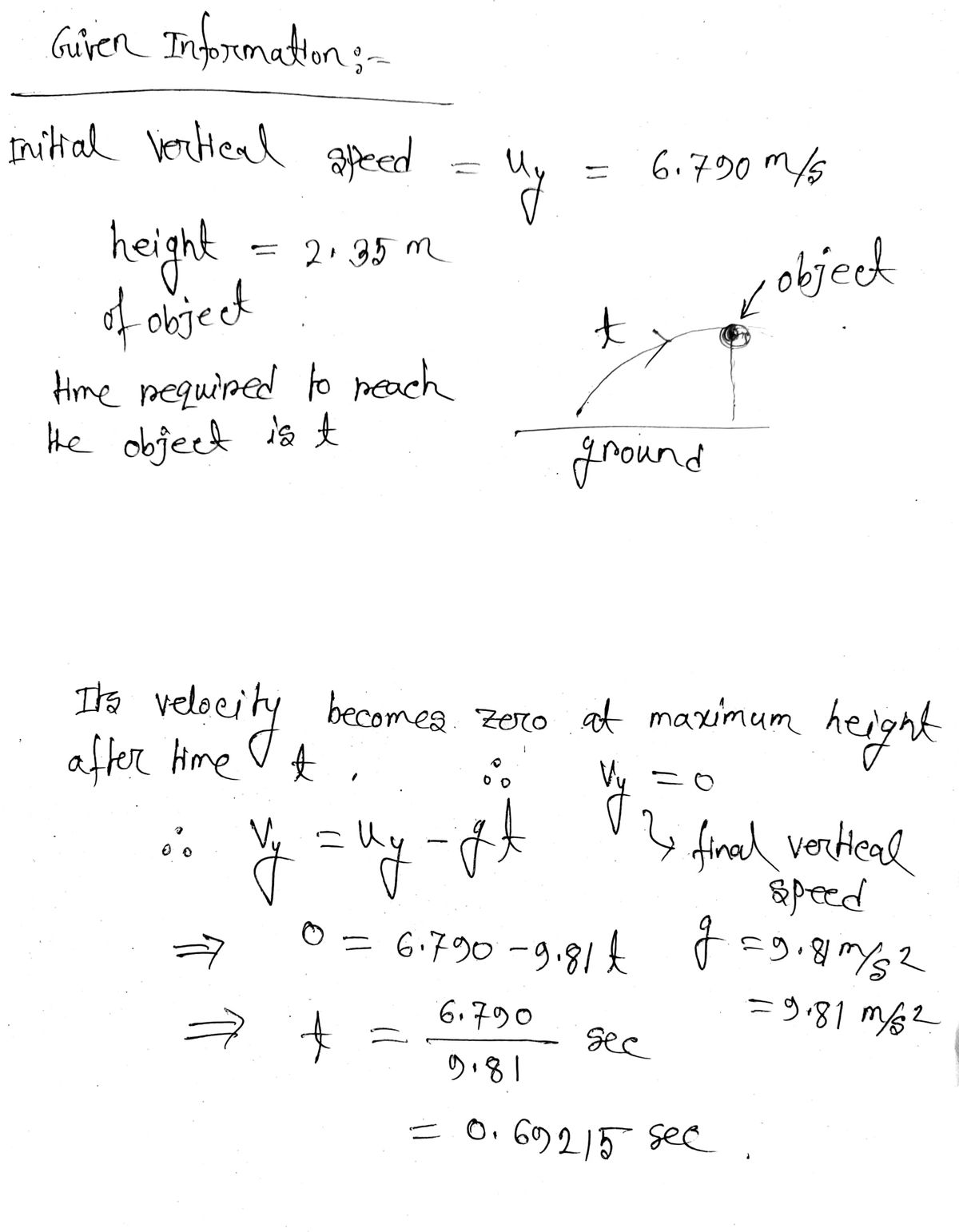 Physics homework question answer, step 1, image 1