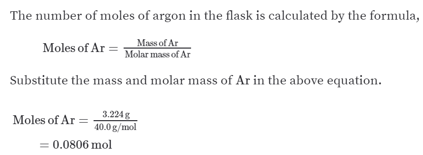 argon molar mass