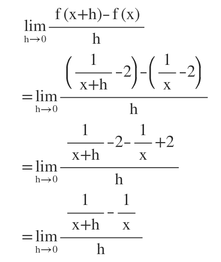 Answered: Let f(x) = 1/x-2. Find f'(x) using the… | bartleby