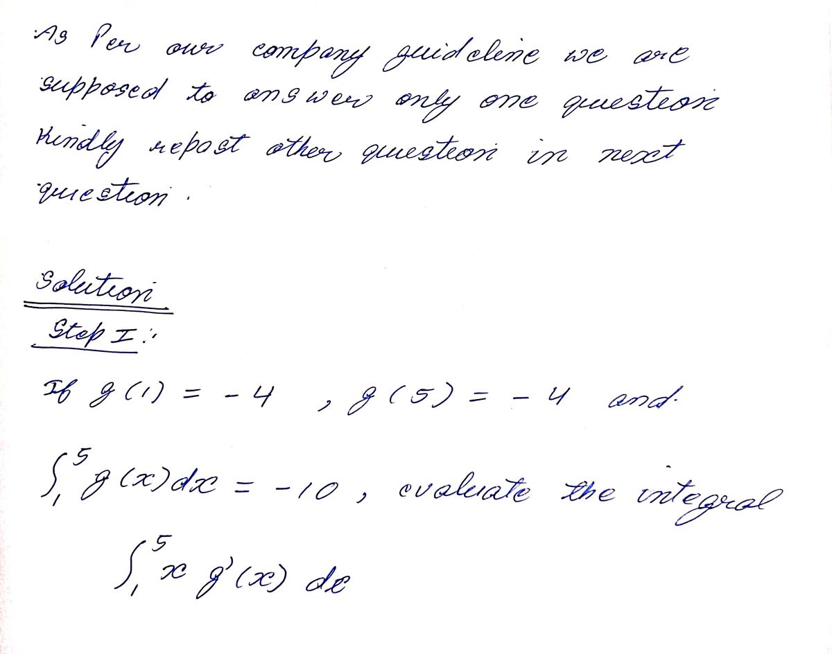 Calculus homework question answer, step 1, image 1