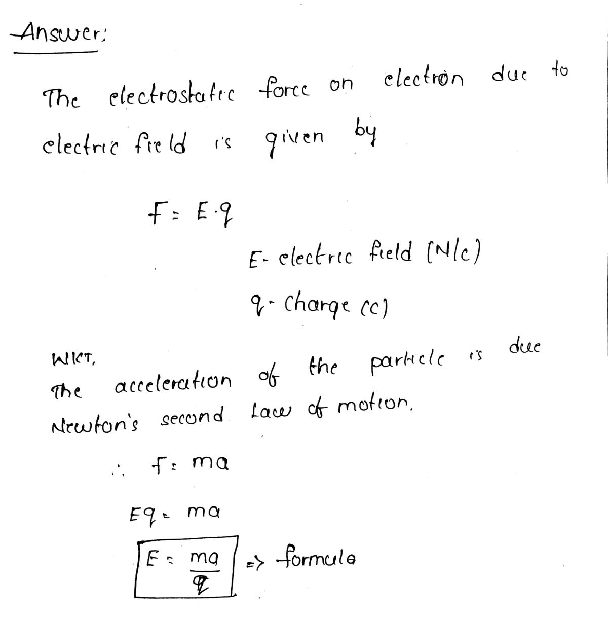 Physics homework question answer, step 1, image 1