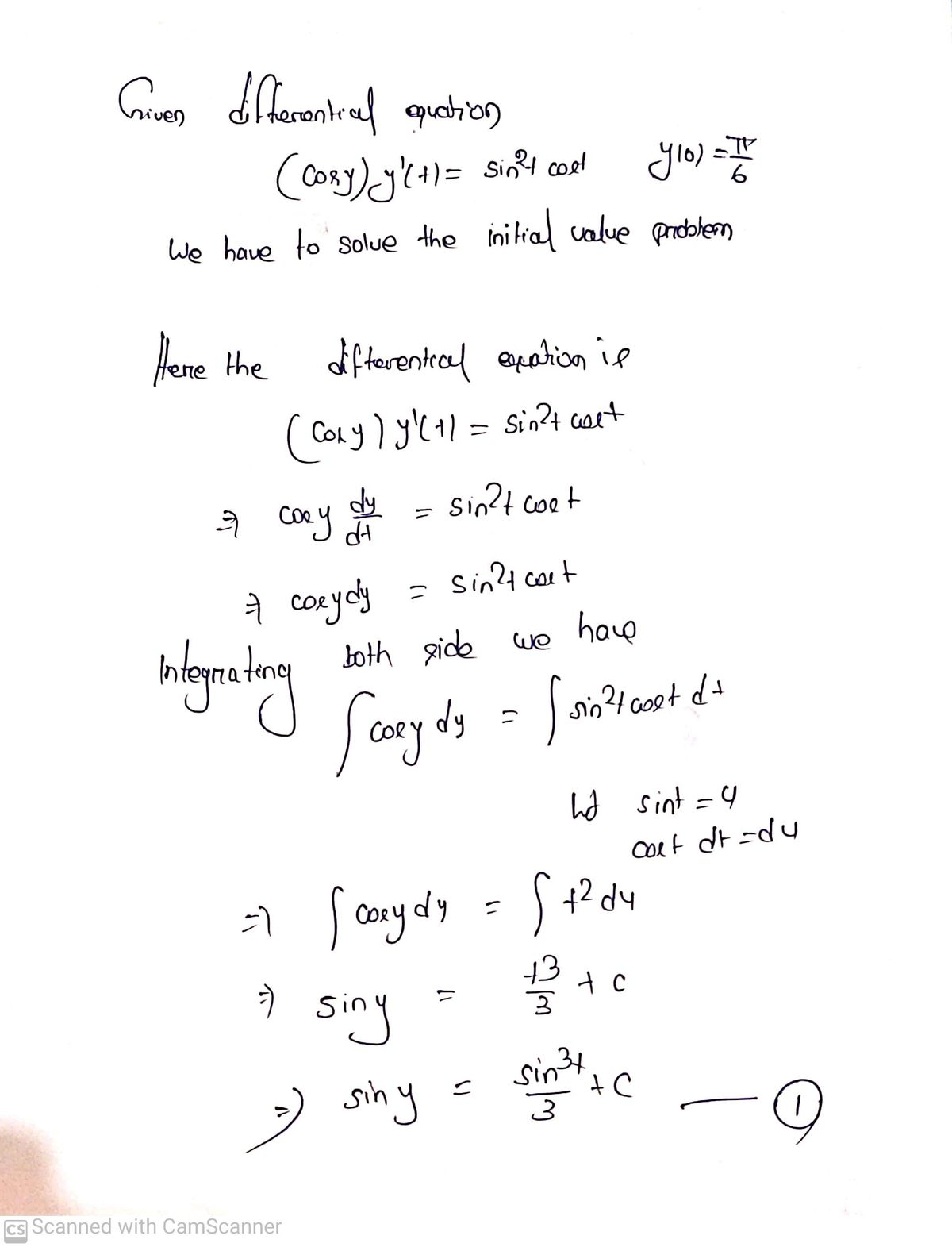 Advanced Math homework question answer, step 1, image 1