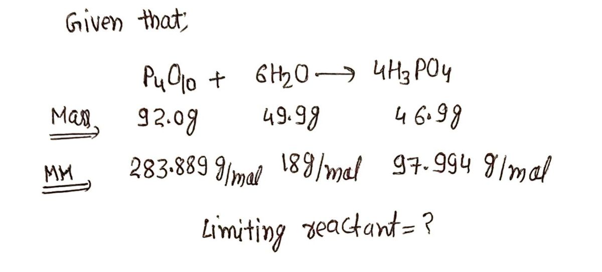 Chemistry homework question answer, step 1, image 1