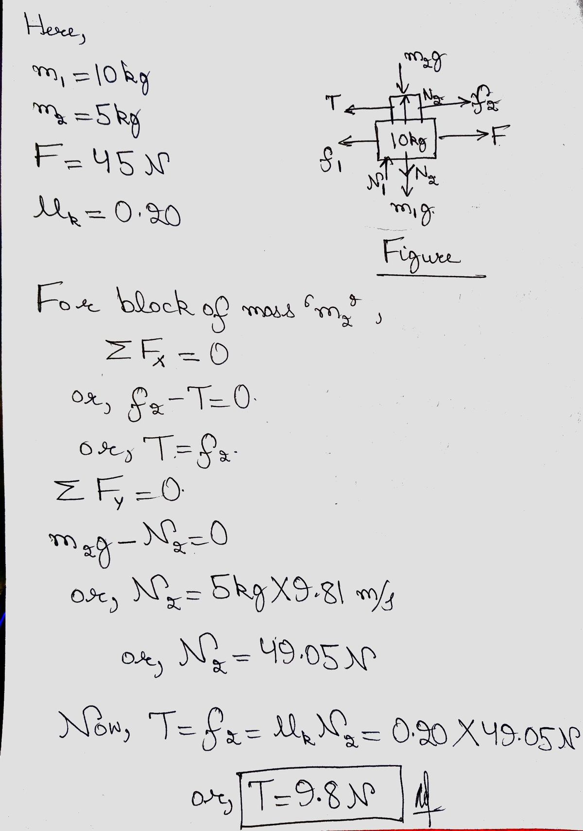 Physics homework question answer, step 1, image 1