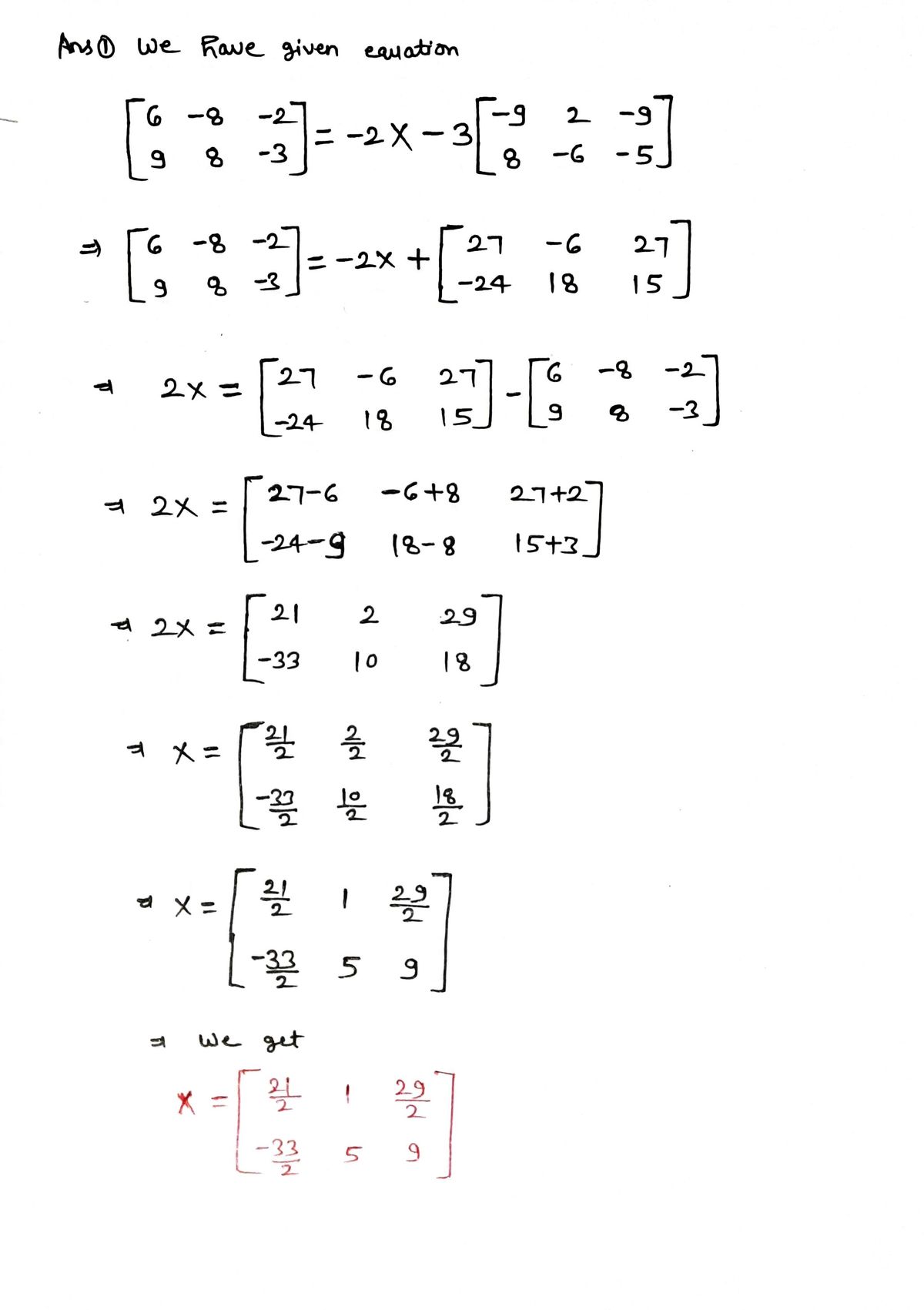 Algebra homework question answer, step 1, image 1