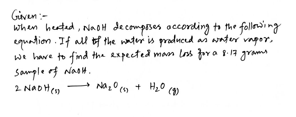 Chemistry homework question answer, step 1, image 1