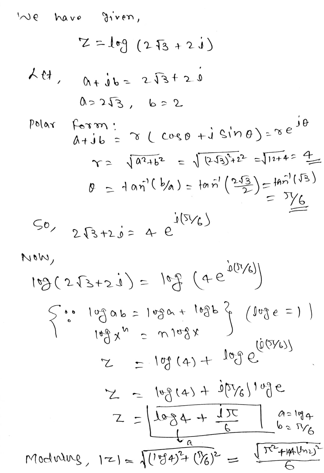 Advanced Math homework question answer, step 1, image 1