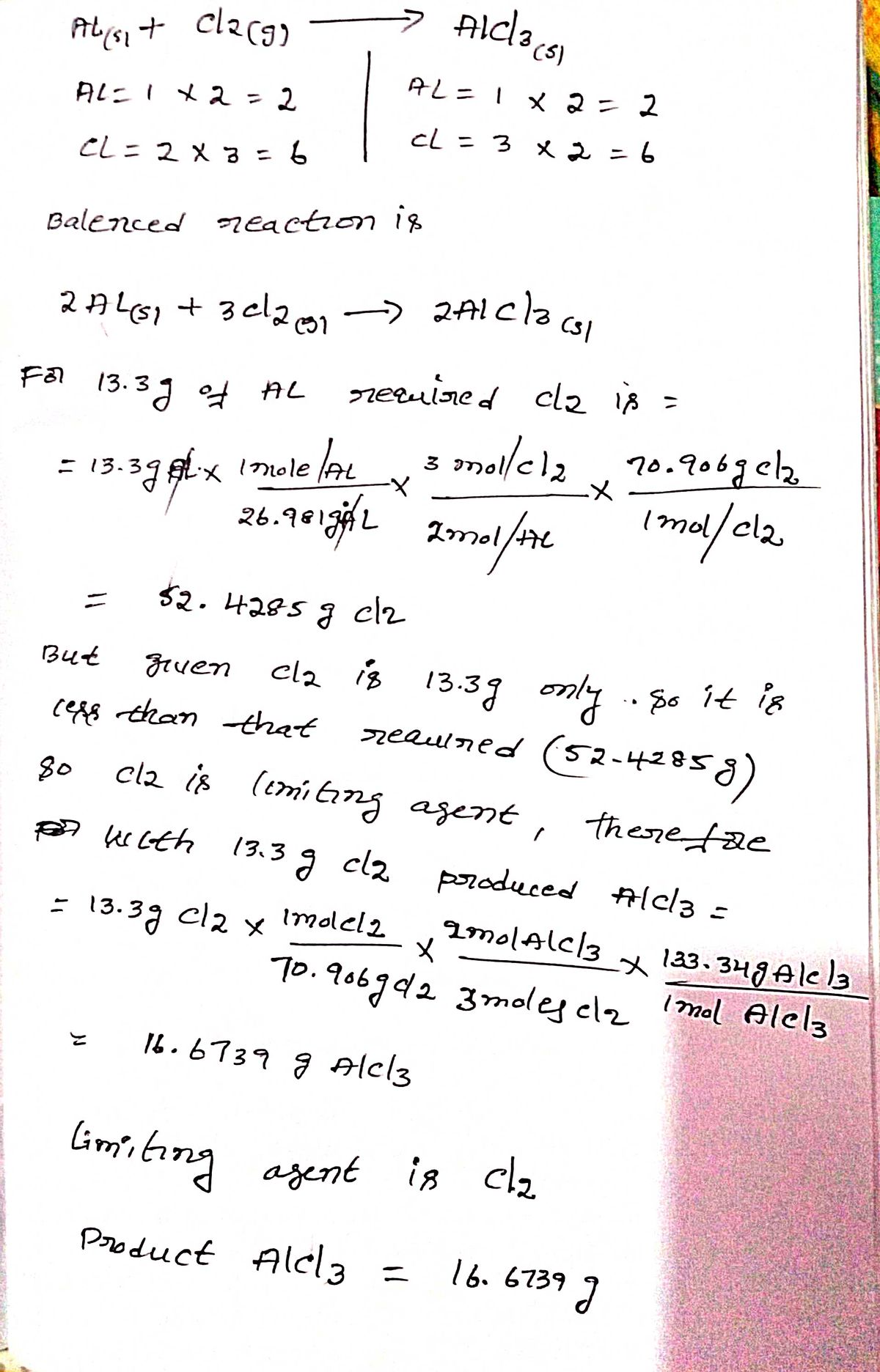 Chemistry homework question answer, step 1, image 1