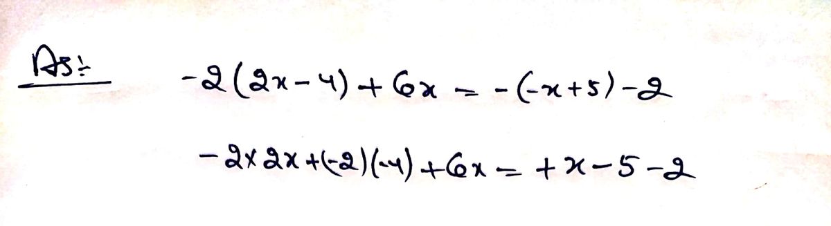 Algebra homework question answer, step 1, image 1