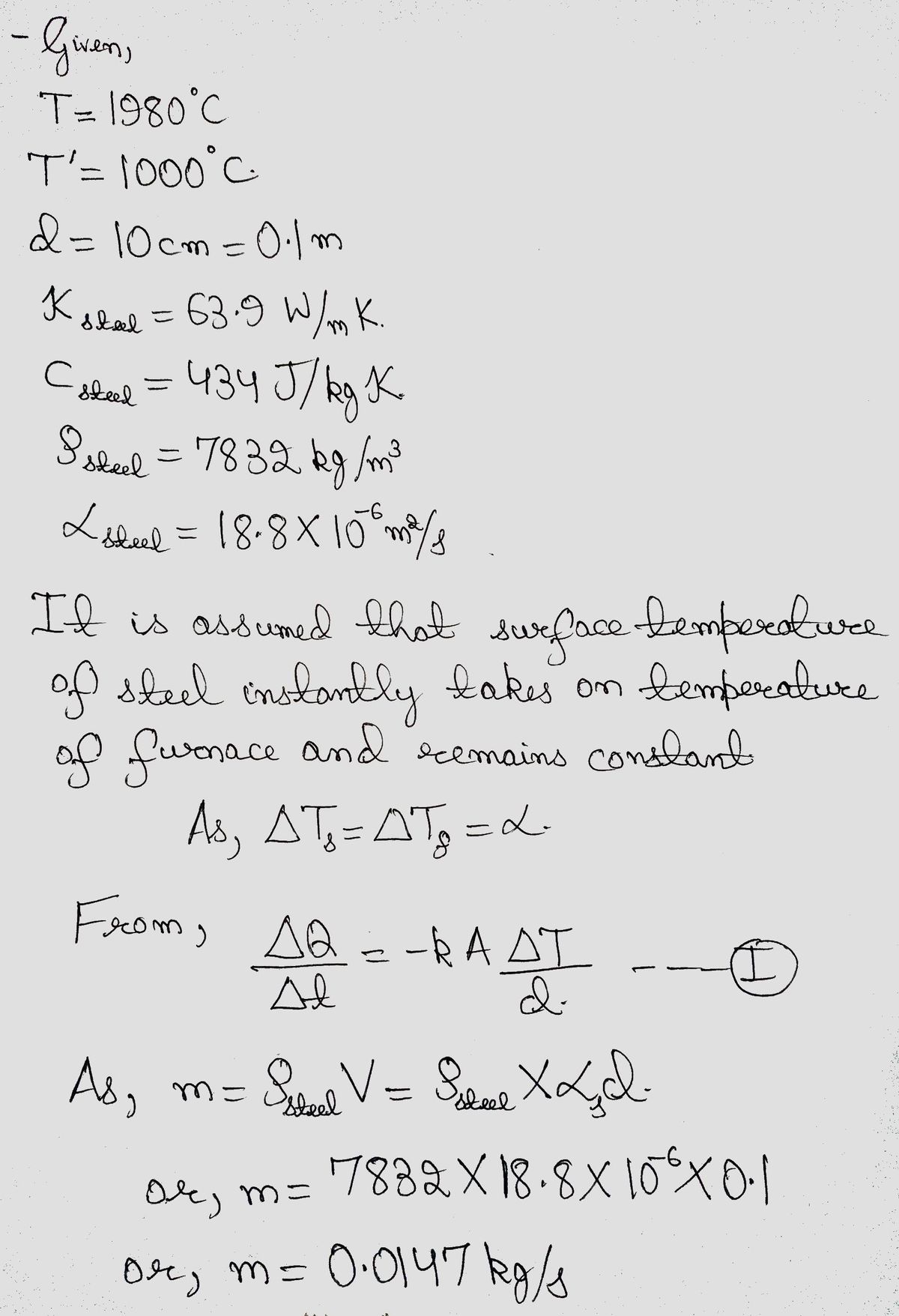 Physics homework question answer, step 1, image 1