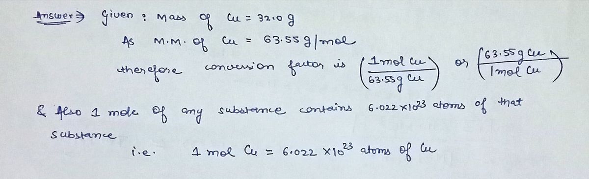 Chemistry homework question answer, step 1, image 1