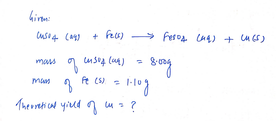 Chemistry homework question answer, step 1, image 1