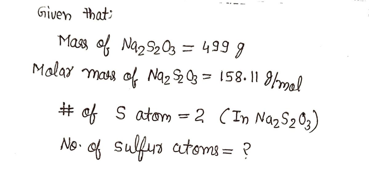 Chemistry homework question answer, step 1, image 1