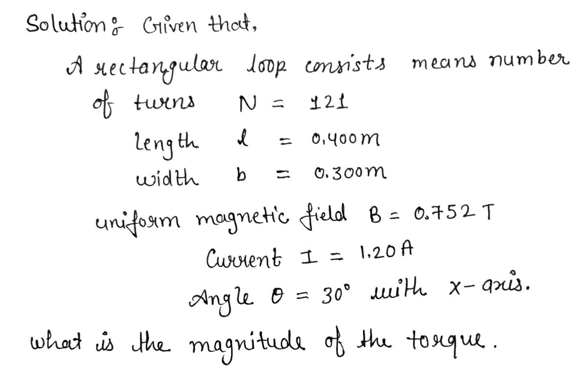 Physics homework question answer, step 1, image 1