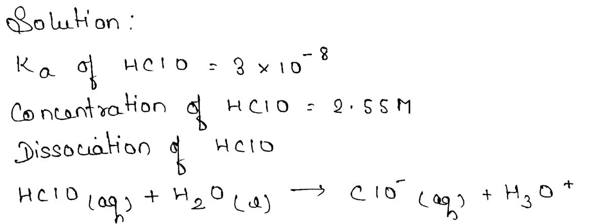 Chemistry homework question answer, step 1, image 1